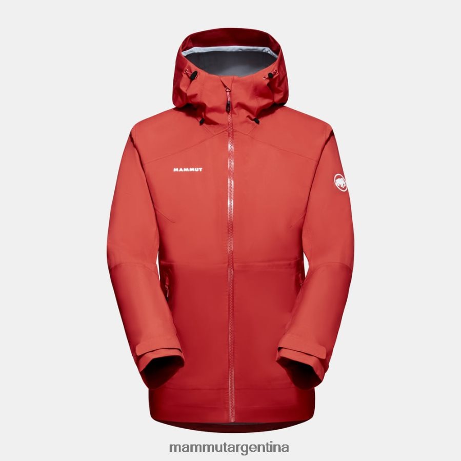 chaqueta con capucha carry tour hs mujer 2B8PD267 Mammut terracota ropa