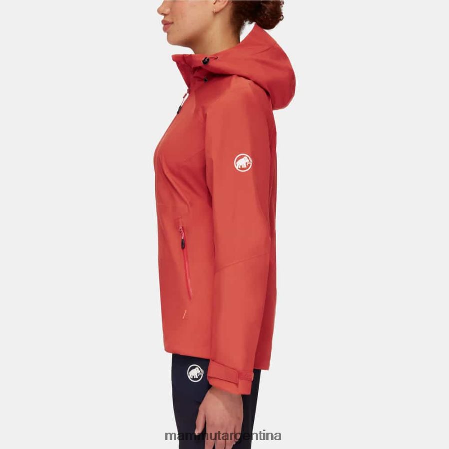 chaqueta con capucha carry tour hs mujer 2B8PD267 Mammut terracota ropa