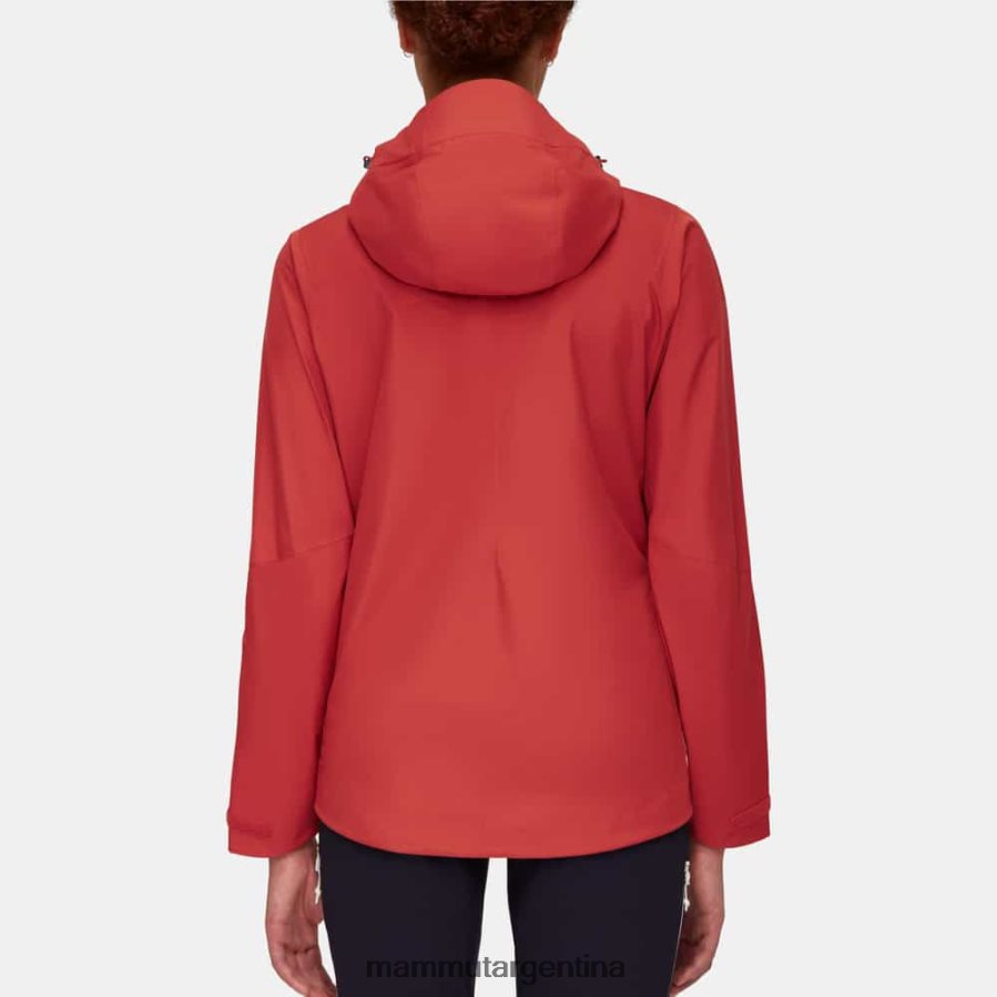 chaqueta con capucha carry tour hs mujer 2B8PD267 Mammut terracota ropa