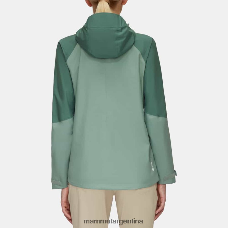 chaqueta con capucha carry tour hs mujer 2B8PD2746 Mammut jade-jade oscuro ropa