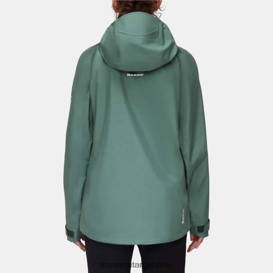 chaqueta con capucha crater iv hs mujer 2B8PD2686 Mammut jade oscuro ropa