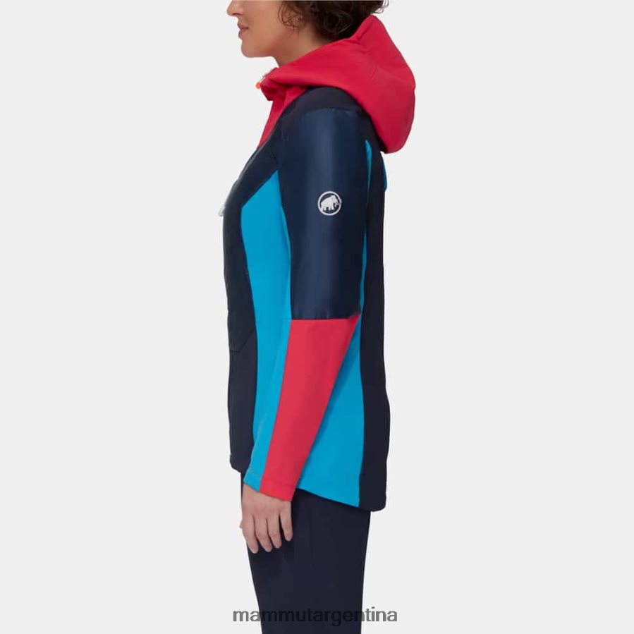chaqueta con capucha eisfeld so hybrid mujer 2B8PD283 Mammut noche-azalea ropa