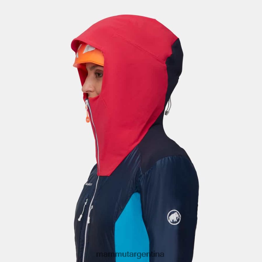 chaqueta con capucha eisfeld so hybrid mujer 2B8PD283 Mammut noche-azalea ropa
