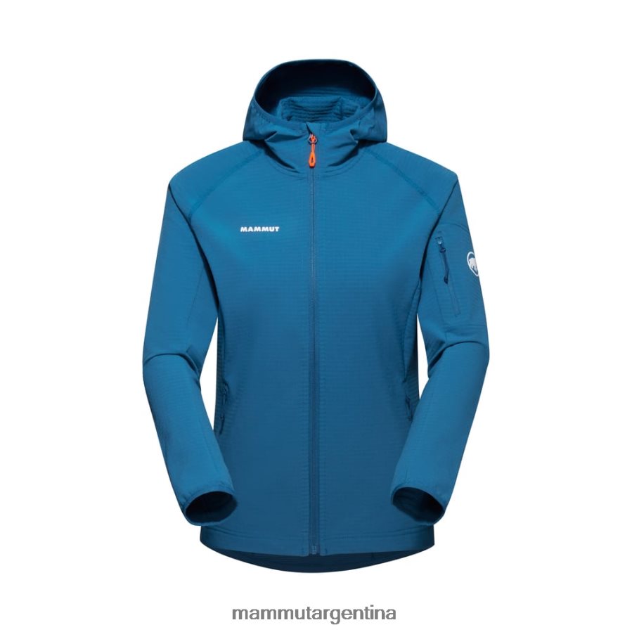 chaqueta con capucha madris light ml mujer 2B8PD2833 Mammut hielo profundo ropa