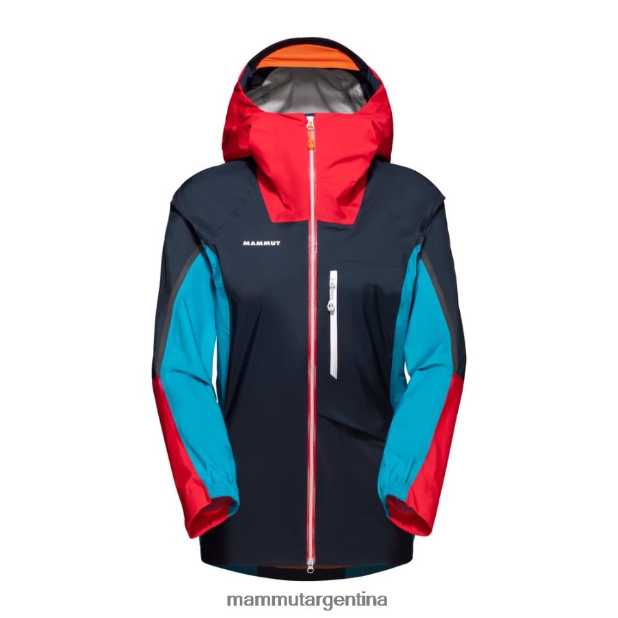 chaqueta con capucha nordwand light hs mujer 2B8PD2681 Mammut noche-azalea ropa