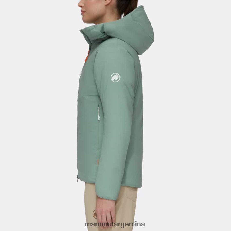 chaqueta con capucha rime in flex mujer 2B8PD272 Mammut jade ropa
