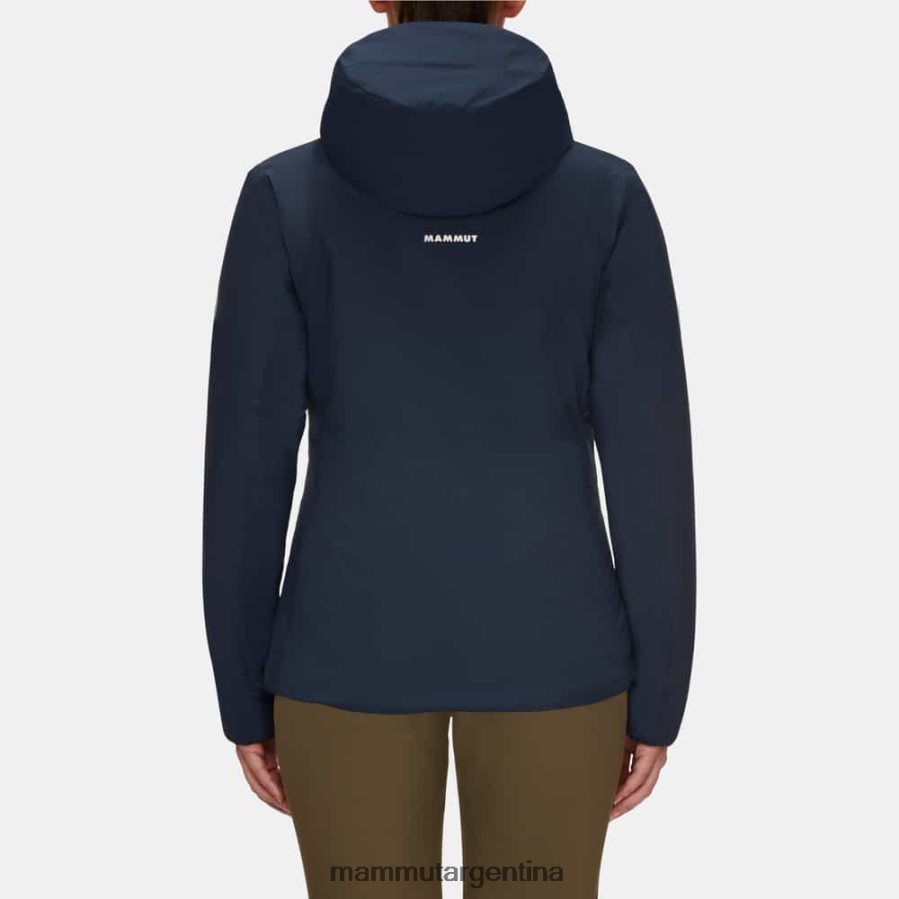 chaqueta con capucha rime in flex mujer 2B8PD2753 Mammut negro marino ropa