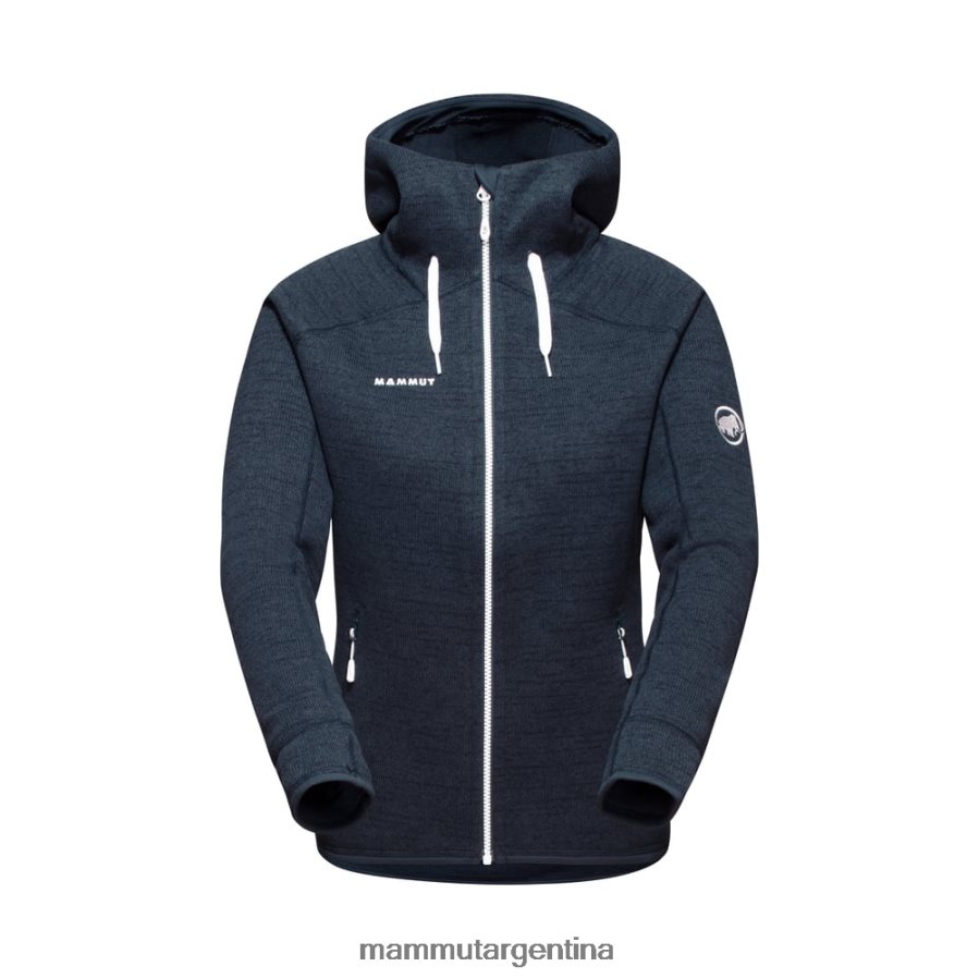 chaqueta con capucha ártica ml mujer 2B8PD2271 Mammut mezcla marina ropa