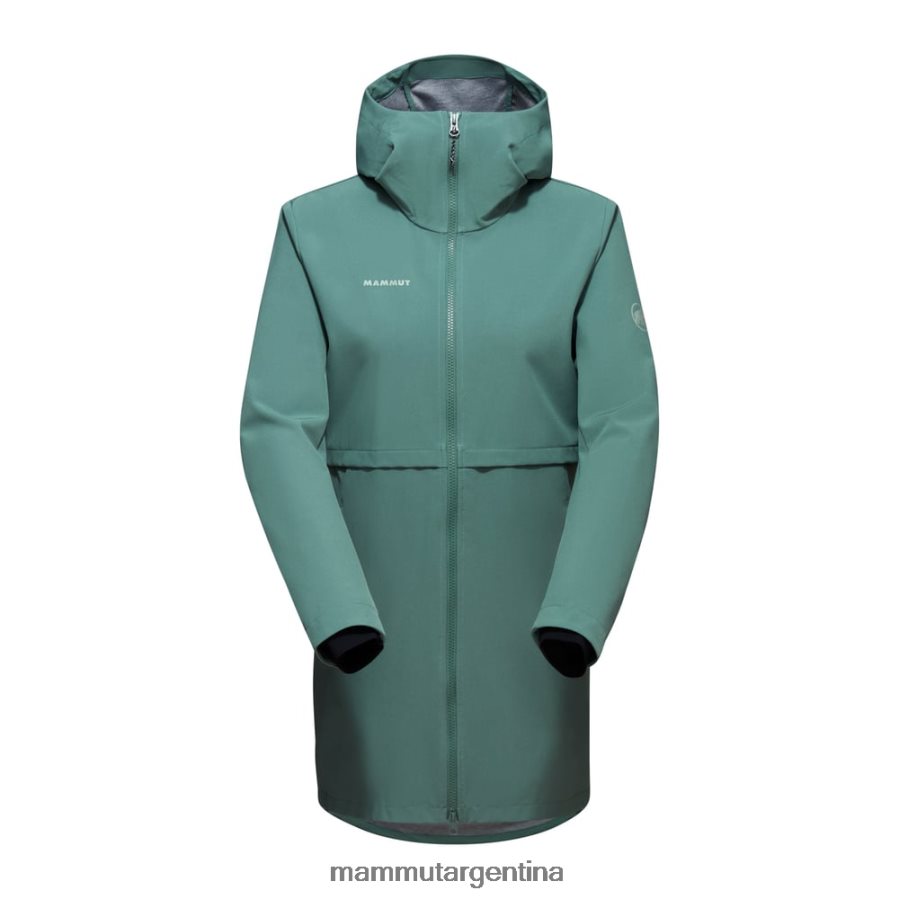 chaqueta con capucha seon so mujer 2B8PD2773 Mammut jade oscuro ropa