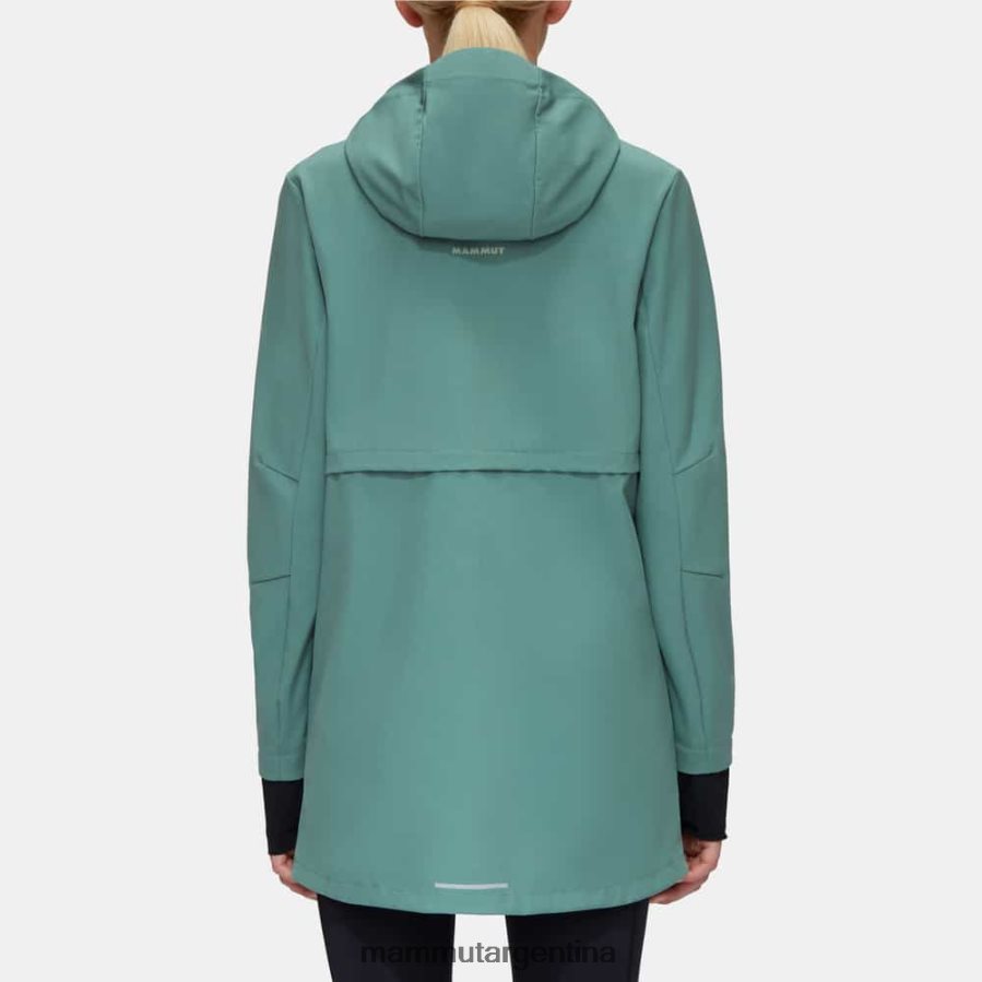 chaqueta con capucha seon so mujer 2B8PD2773 Mammut jade oscuro ropa