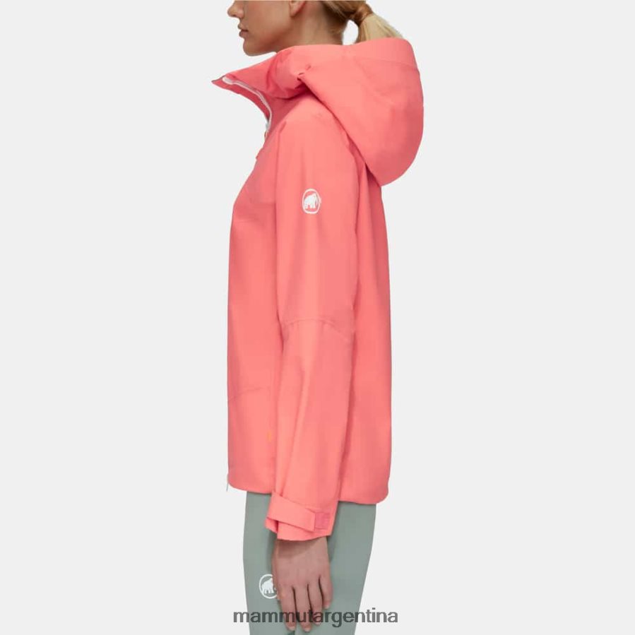 chaqueta con capucha taiss hs mujer 2B8PD253 Mammut salmón ropa