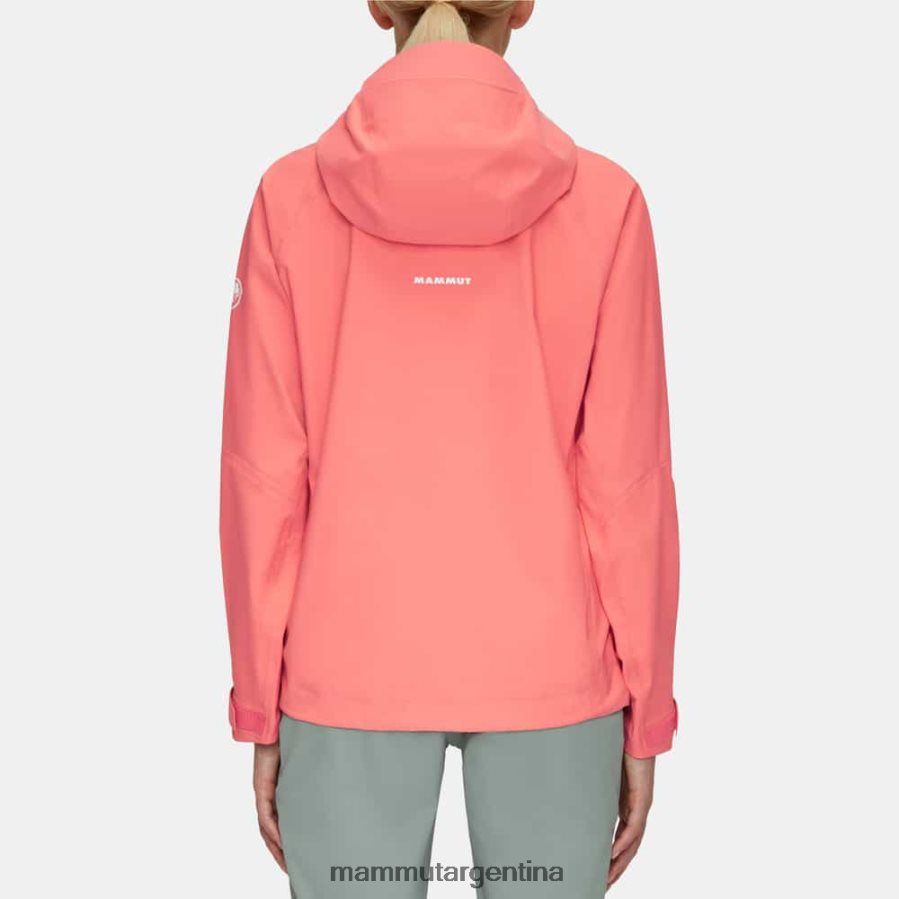 chaqueta con capucha taiss hs mujer 2B8PD253 Mammut salmón ropa