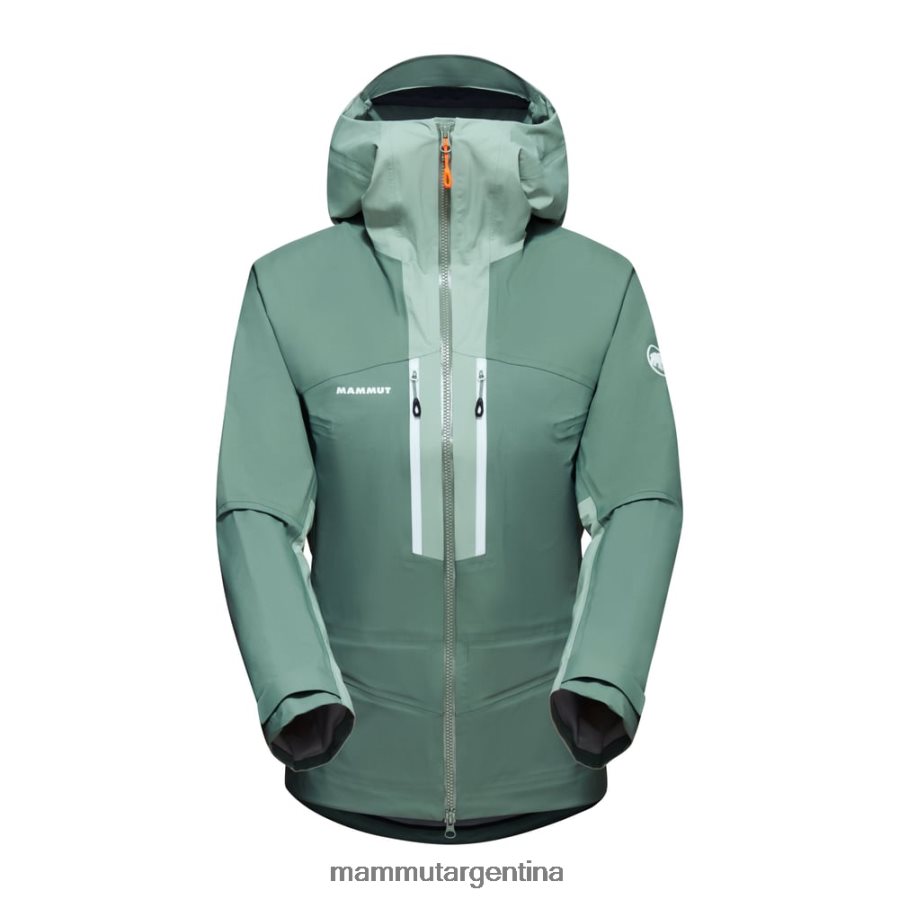 chaqueta con capucha taiss hs mujer 2B8PD2724 Mammut jade oscuro-jade ropa