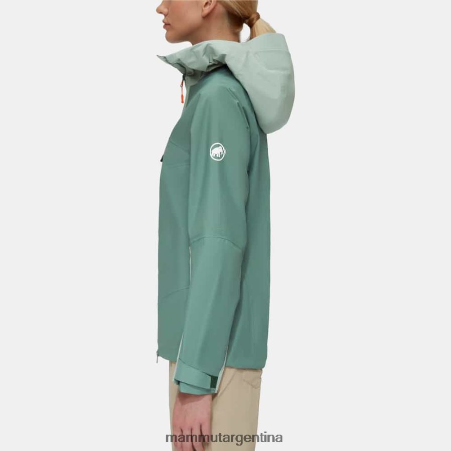 chaqueta con capucha taiss hs mujer 2B8PD2724 Mammut jade oscuro-jade ropa