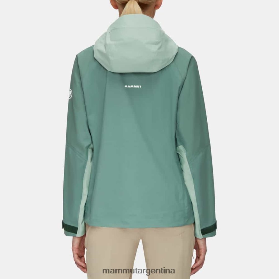 chaqueta con capucha taiss hs mujer 2B8PD2724 Mammut jade oscuro-jade ropa
