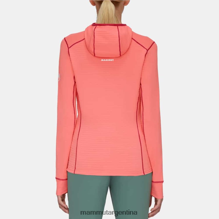 chaqueta con capucha taiss light ml mujer 2B8PD2195 Mammut salmón-terracota ropa