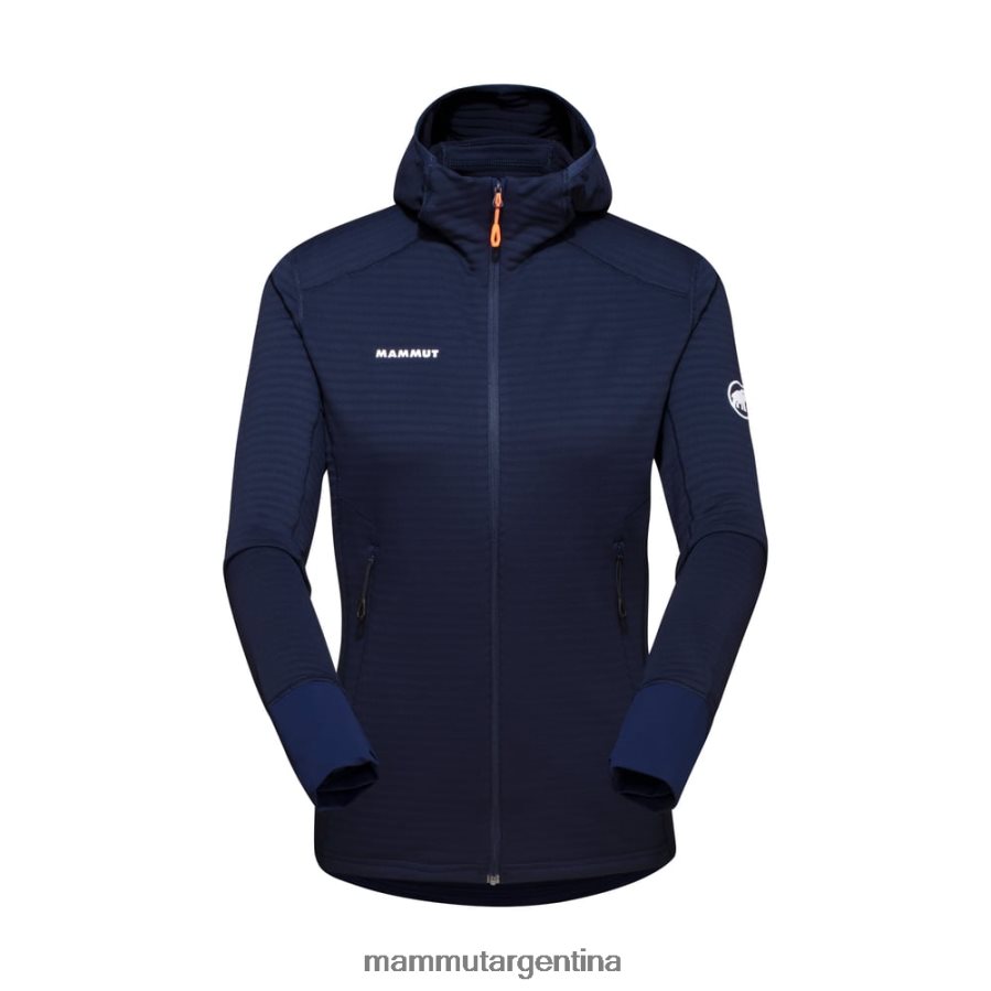 chaqueta con capucha taiss light ml mujer 2B8PD2985 Mammut marina ropa