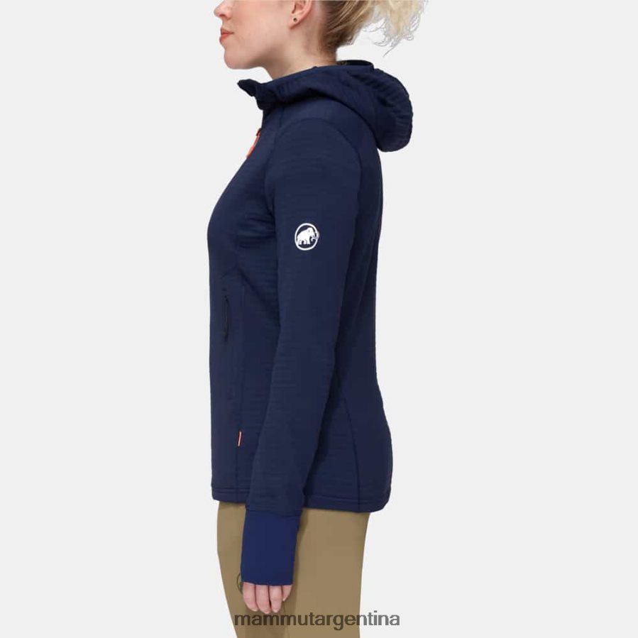 chaqueta con capucha taiss light ml mujer 2B8PD2985 Mammut marina ropa