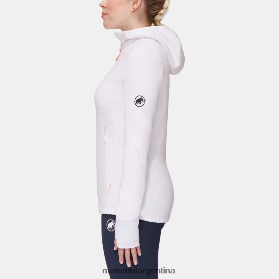 chaqueta con capucha taiss light ml mujer 2B8PD2988 Mammut blanco ropa