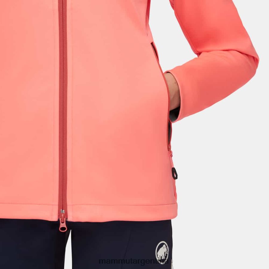chaqueta con capucha ultimate vii so mujer 2B8PD2739 Mammut salmón ropa