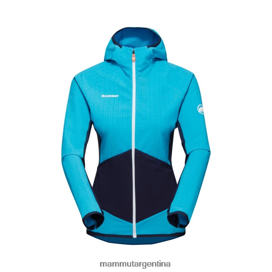 chaqueta híbrida con capucha eiger speed ml mujer 2B8PD291 Mammut cielo de la noche ropa