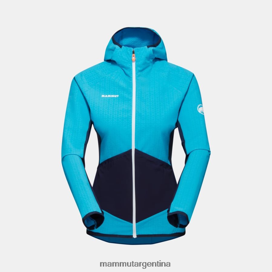 chaqueta híbrida con capucha eiger speed ml mujer 2B8PD291 Mammut cielo de la noche ropa