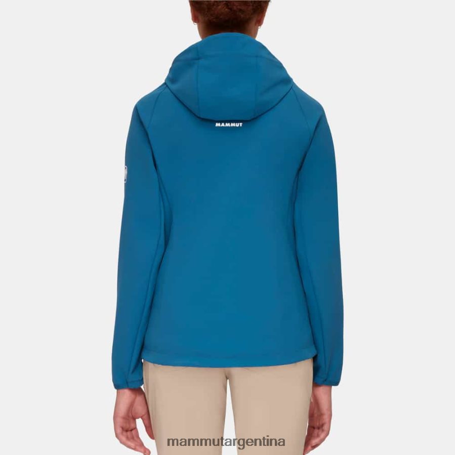 máxima comodidad chaqueta con capucha mujer 2B8PD2666 Mammut hielo profundo ropa