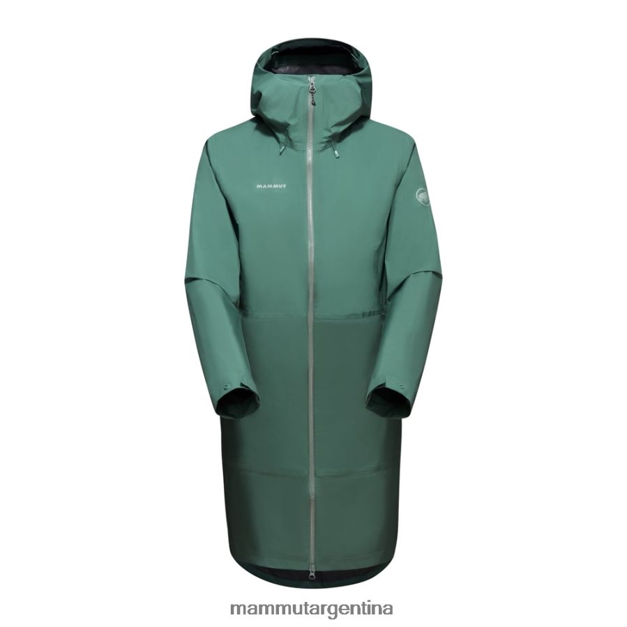parka con capucha seon pac hs mujer 2B8PD2737 Mammut jade oscuro ropa