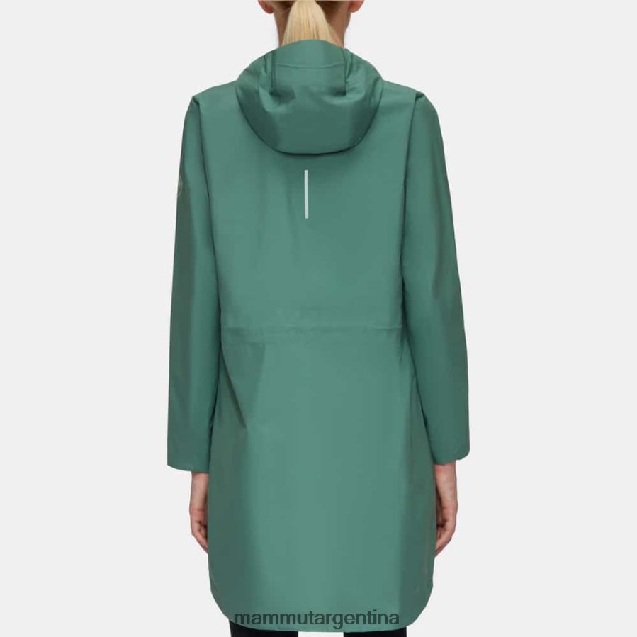 parka con capucha seon pac hs mujer 2B8PD2737 Mammut jade oscuro ropa