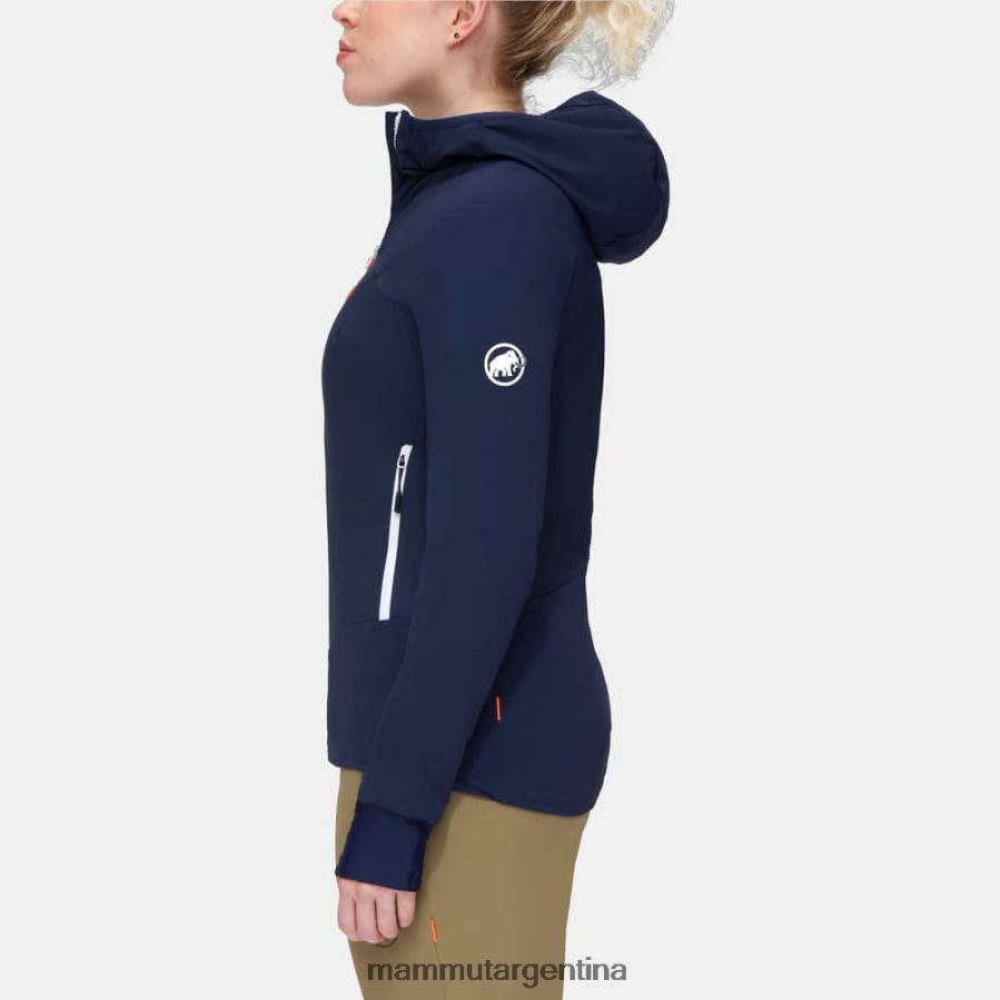 taiss en chaqueta híbrida con capucha mujer 2B8PD254 Mammut marina ropa