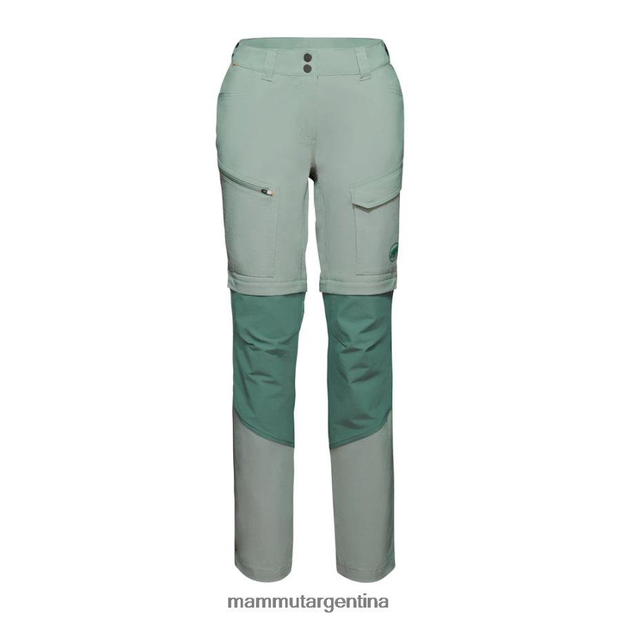 pantalones con cremallera zinal hybrid mujer 2B8PD21100 Mammut jade-jade oscuro ropa