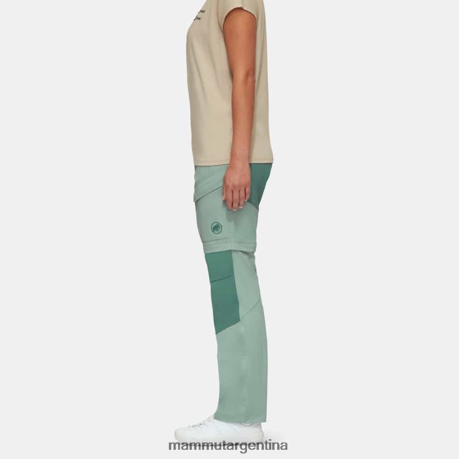 pantalones con cremallera zinal hybrid mujer 2B8PD21100 Mammut jade-jade oscuro ropa