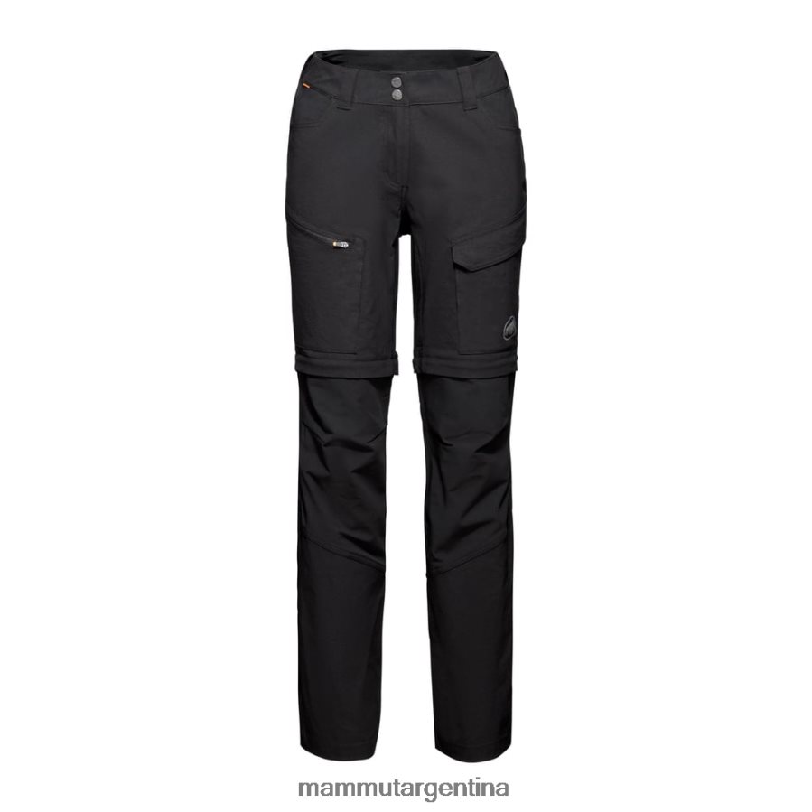 pantalones con cremallera zinal hybrid mujer 2B8PD2254 Mammut negro ropa