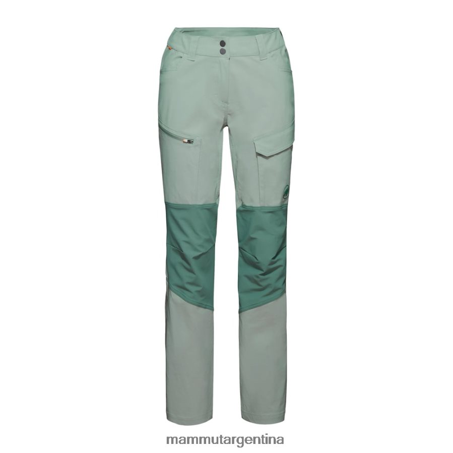 pantalones híbridos zinal mujer 2B8PD2829 Mammut jade-jade oscuro ropa