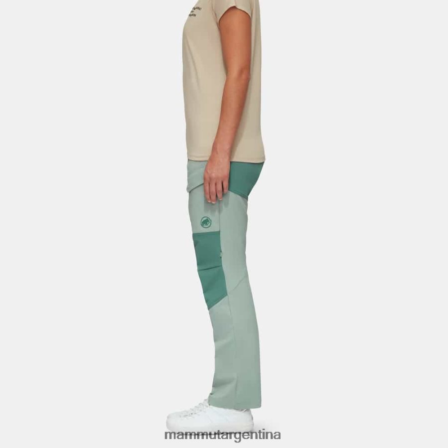 pantalones híbridos zinal mujer 2B8PD2829 Mammut jade-jade oscuro ropa
