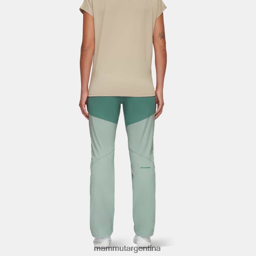 pantalones híbridos zinal mujer 2B8PD2829 Mammut jade-jade oscuro ropa