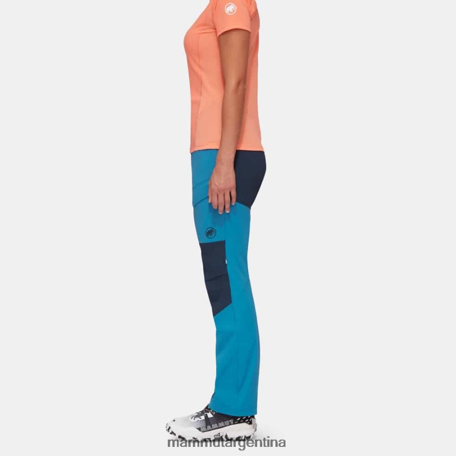 pantalones híbridos zinal mujer 2B8PD2830 Mammut profundo hielo marino ropa
