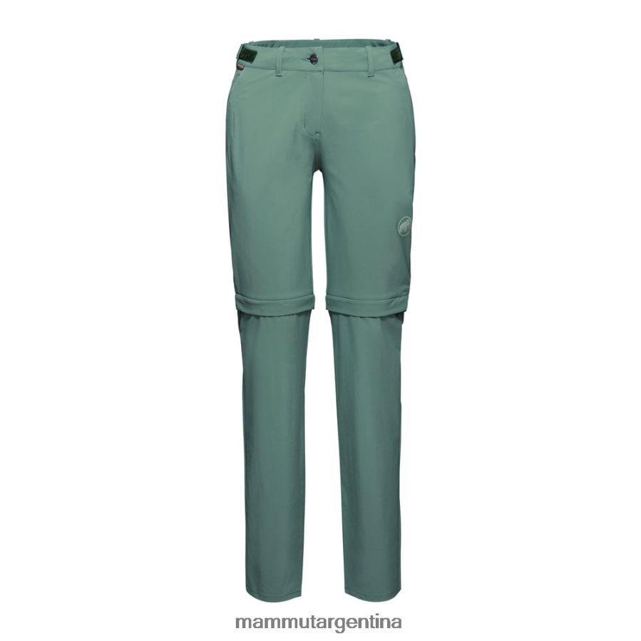 pantalones runbold con cremallera mujer 2B8PD21119 Mammut jade oscuro ropa