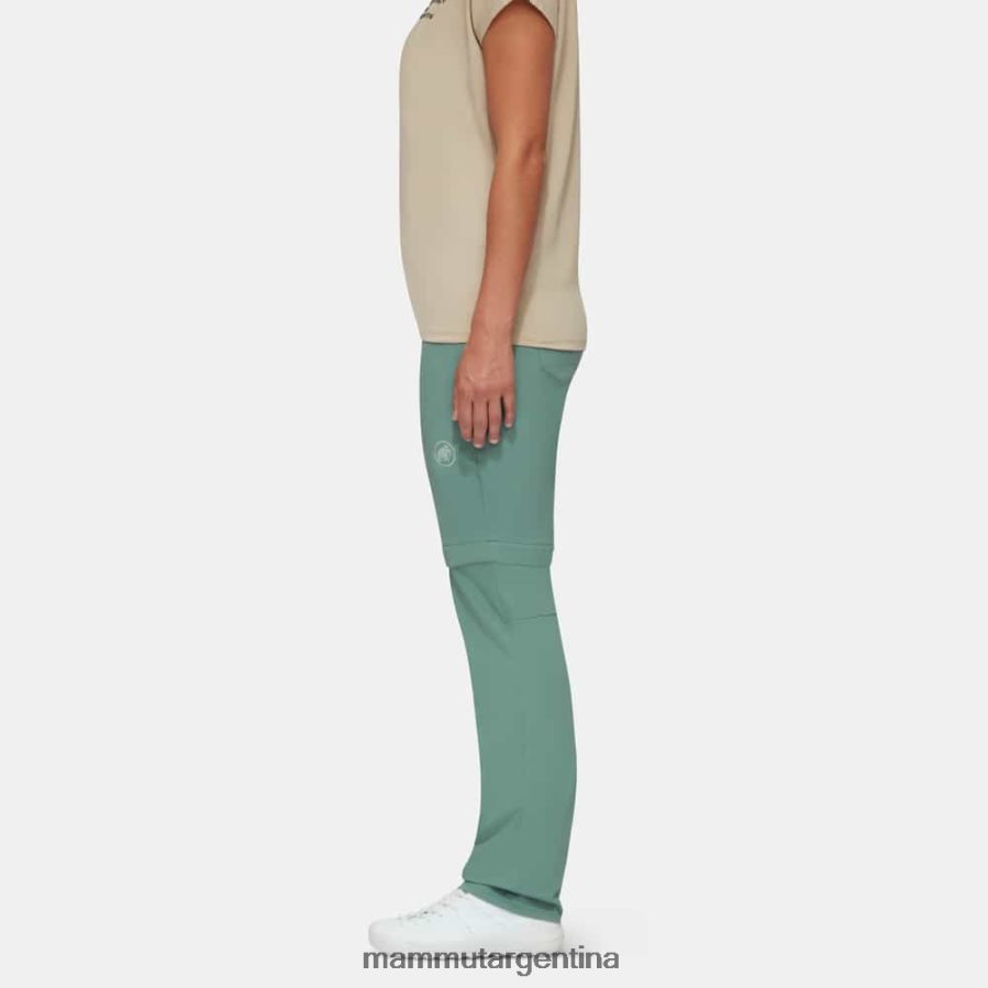 pantalones runbold con cremallera mujer 2B8PD21119 Mammut jade oscuro ropa