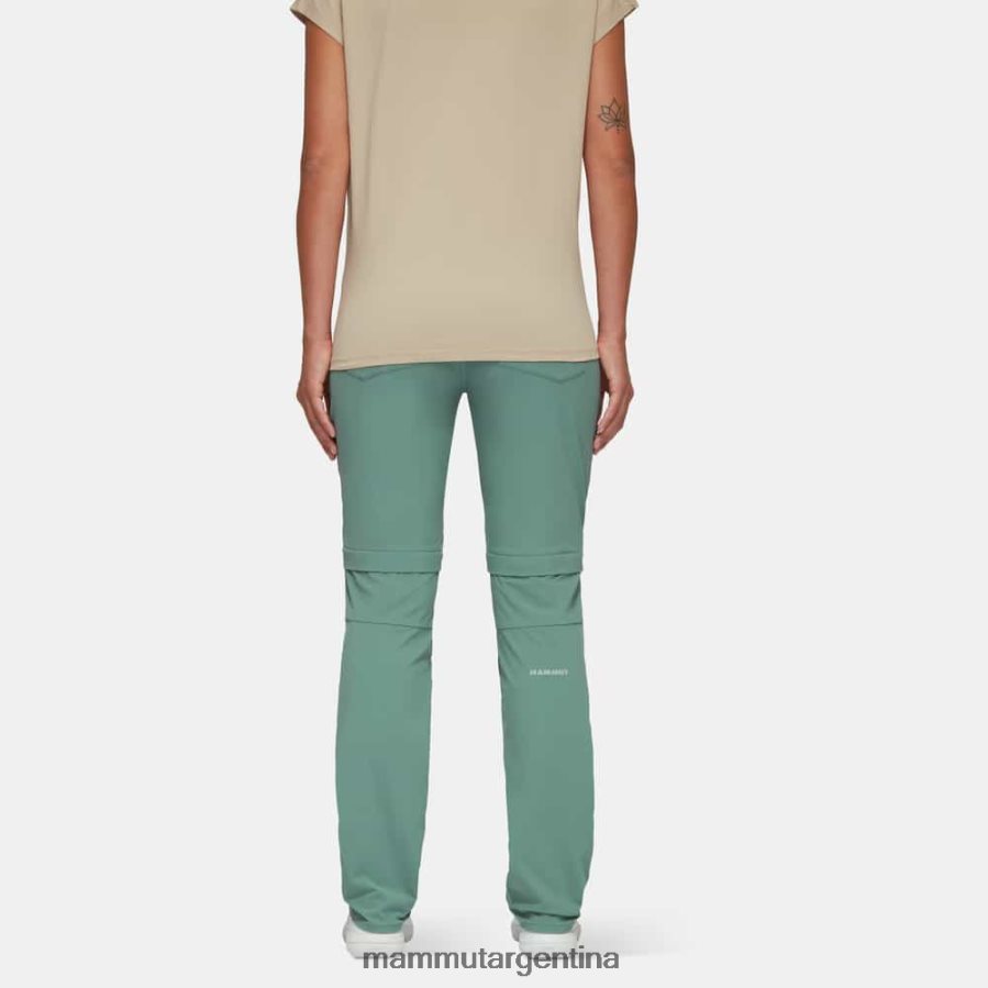 pantalones runbold con cremallera mujer 2B8PD21119 Mammut jade oscuro ropa