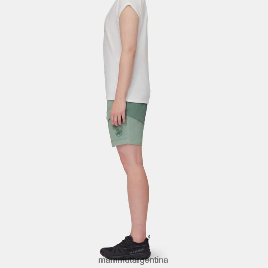 shorts híbridos zinal mujer 2B8PD2834 Mammut jade-jade oscuro ropa