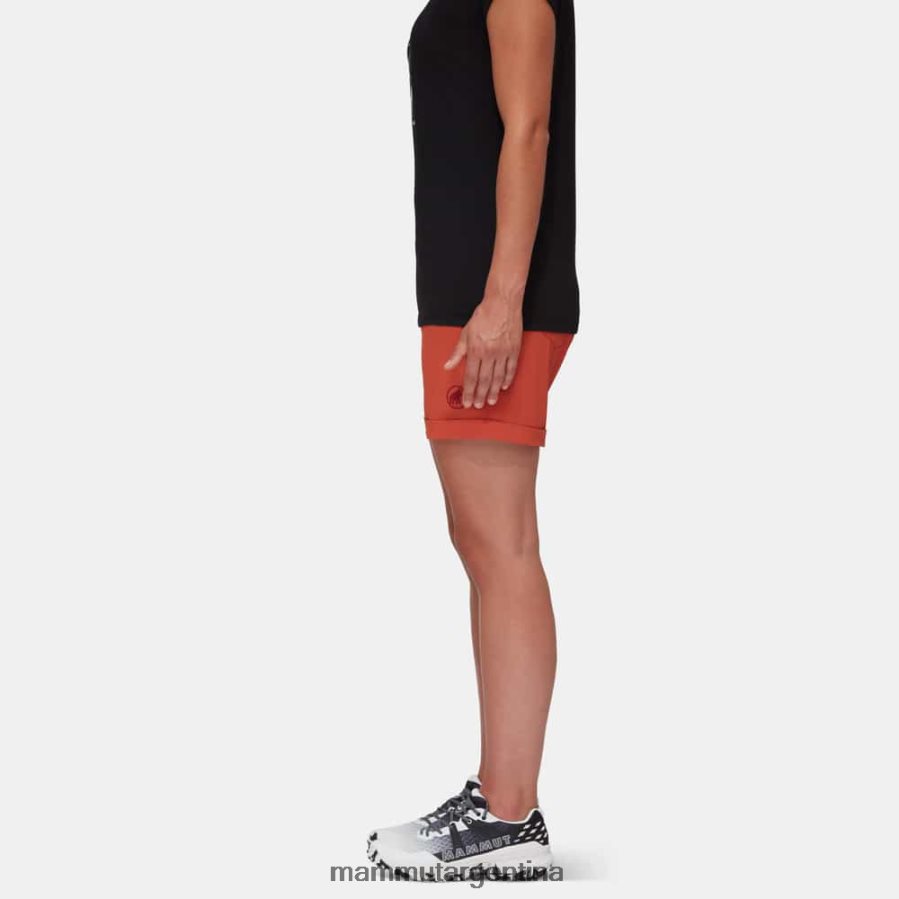shorts runbold con puños enrollados mujer 2B8PD2172 Mammut terracota ropa