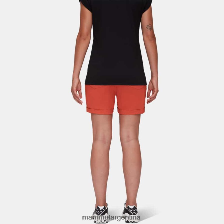 shorts runbold con puños enrollados mujer 2B8PD2172 Mammut terracota ropa