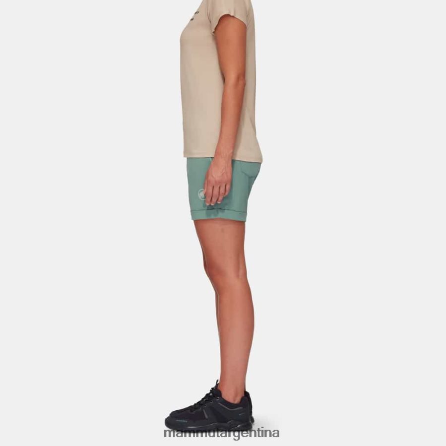 shorts runbold con puños enrollados mujer 2B8PD2953 Mammut jade oscuro ropa