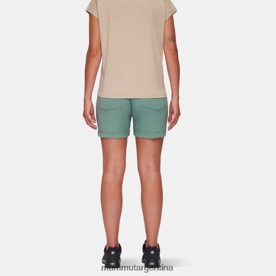 shorts runbold con puños enrollados mujer 2B8PD2953 Mammut jade oscuro ropa