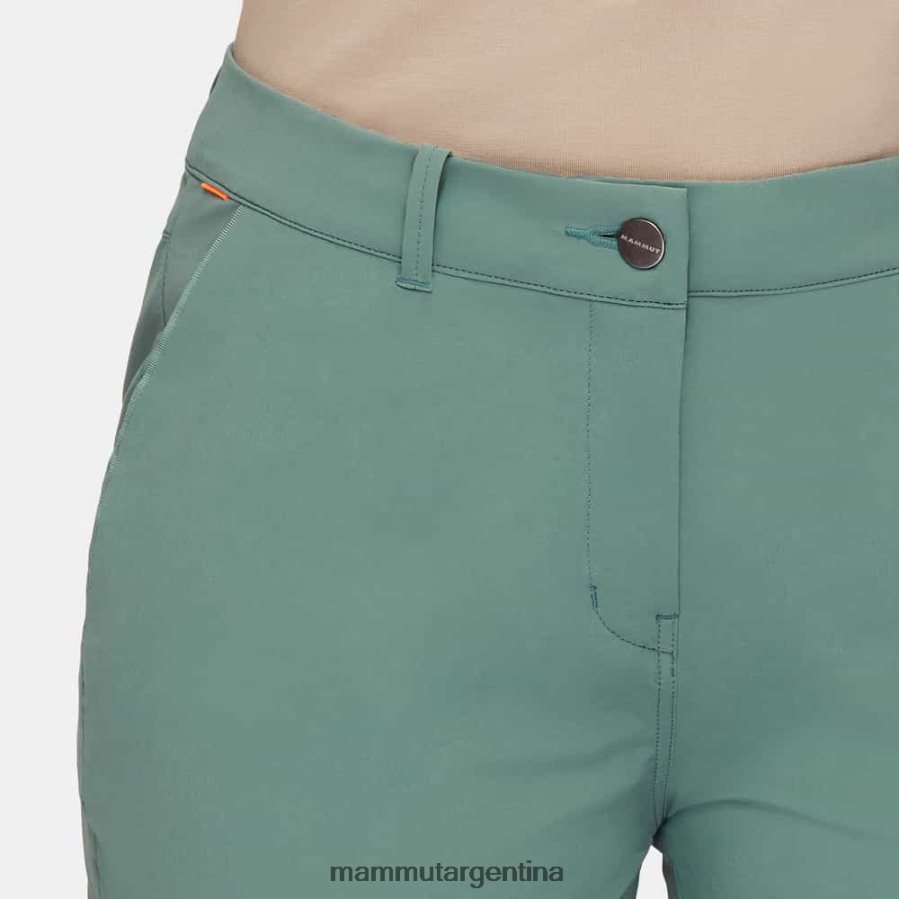 shorts runbold con puños enrollados mujer 2B8PD2953 Mammut jade oscuro ropa