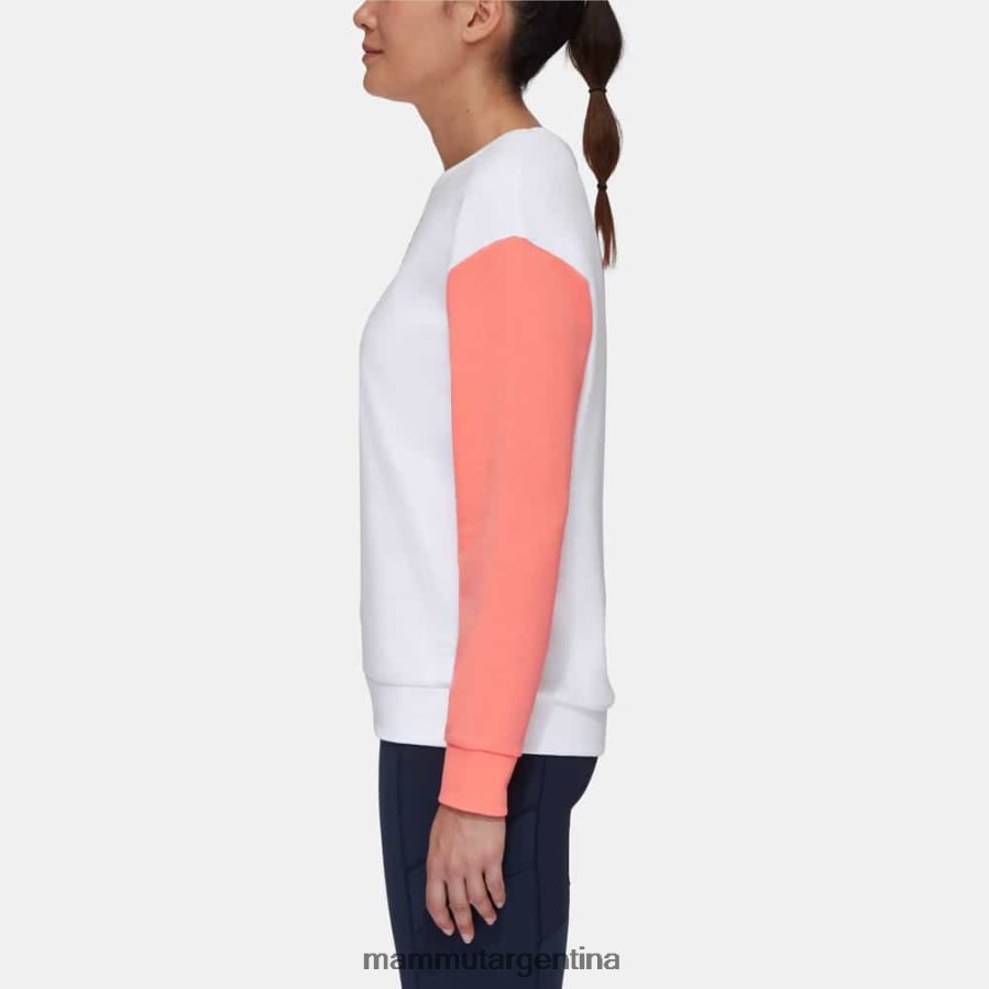 cuello redondo core ml todos los días mujer 2B8PD2244 Mammut salmón blanco ropa