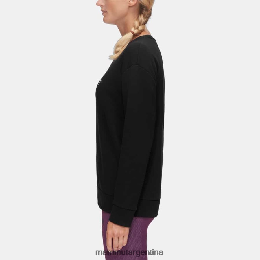 logotipo de cuello redondo core ml mujer 2B8PD21033 Mammut negro ropa