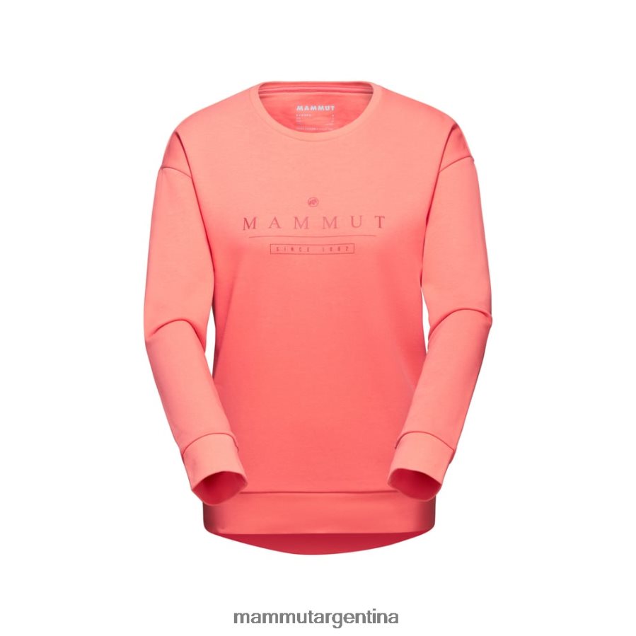 logotipo de cuello redondo core ml mujer 2B8PD21034 Mammut salmón ropa