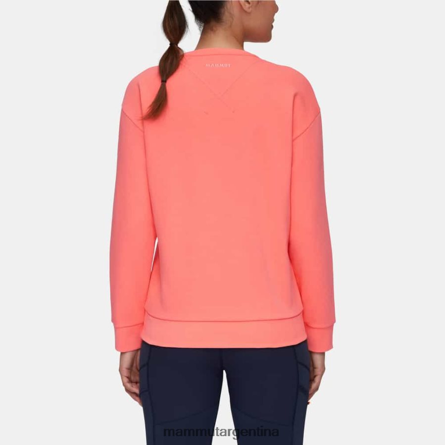 logotipo de cuello redondo core ml mujer 2B8PD21034 Mammut salmón ropa